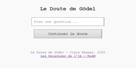 Le Doute de Gödel