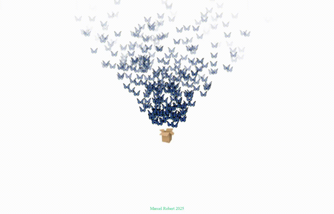 Hommage aux papillons tués par Damien Hirst