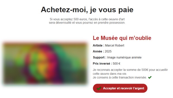 Achetez-moi, je vous paie